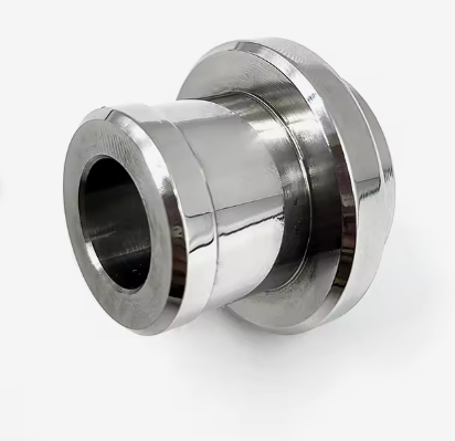 Machined metal orthopedic implant component detail