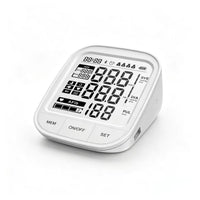 Upper-arm electronic blood pressure monitor with large digital display
