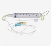 Disposable blood transfusion set with drip chamber and tubing