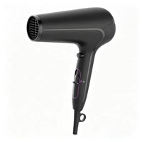 Rear view of black hair dryer
