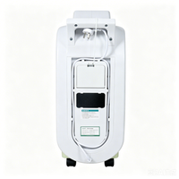 Home oxygen concentrator with flow meter and control panel