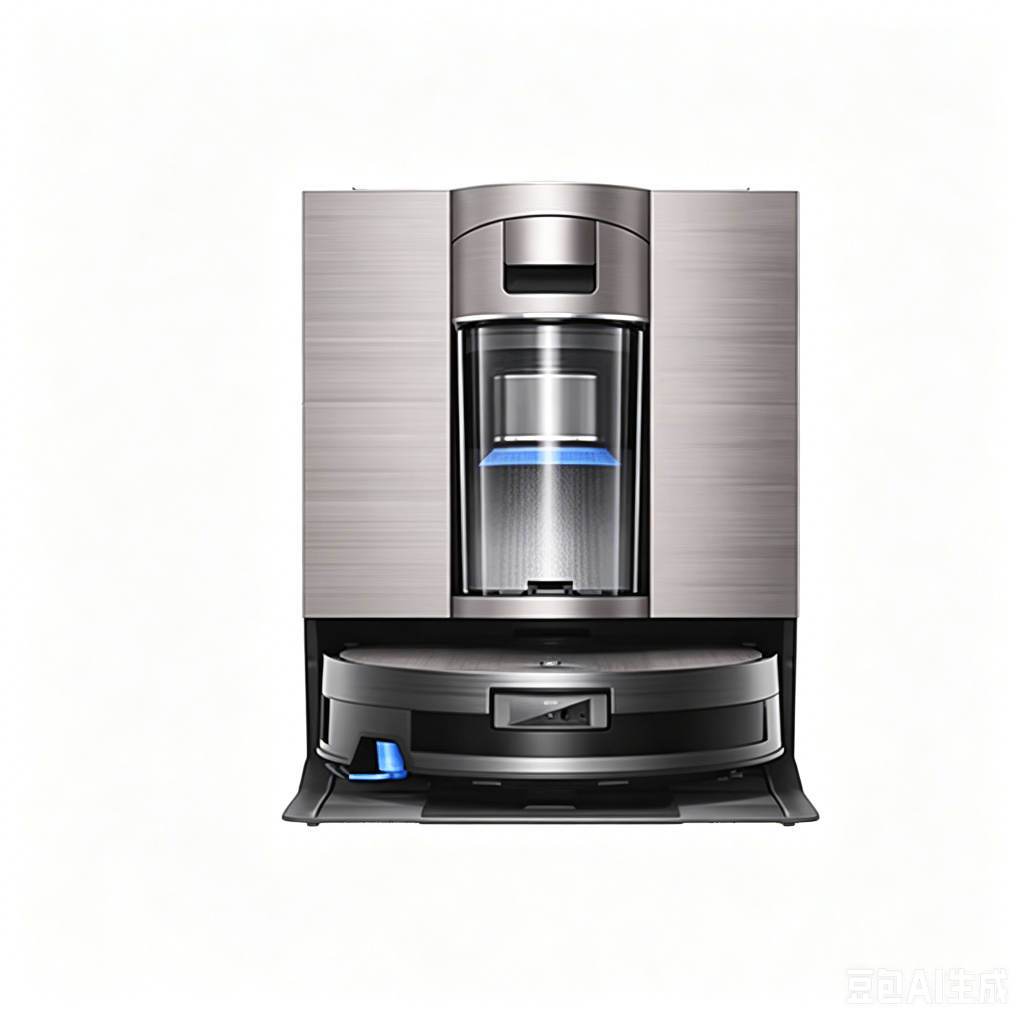 Robot vacuum cleaning floor with dock
